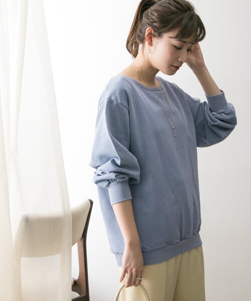 SOMETHING（サムシング）の「SOMETHING 別注SWEAT（トップス・レディース・DPINK/WHITE/BLUE・FREE）」の13枚目の写真