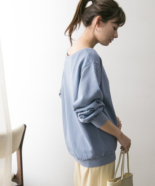 SOMETHING（サムシング）の「SOMETHING 別注SWEAT（トップス・レディース・DPINK/WHITE/BLUE・FREE）」の15枚目の写真