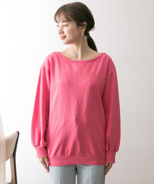 SOMETHING（サムシング）の「SOMETHING 別注SWEAT（トップス・レディース・DPINK/WHITE/BLUE・FREE）」の18枚目の写真