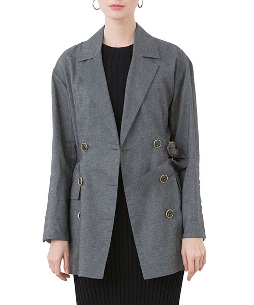 Uhr（ウーア）の「【1/30入荷予定】リネンダブルブレストジャケット 