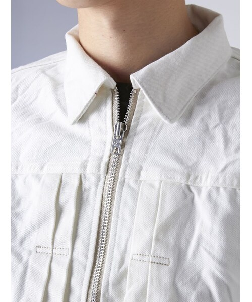 schott（ショット）の「Schott(ショット)セルべージホワイトデニム ジャケット（ジャケット/アウター・メンズ・WHITE・S/M/L）」の10枚目の写真