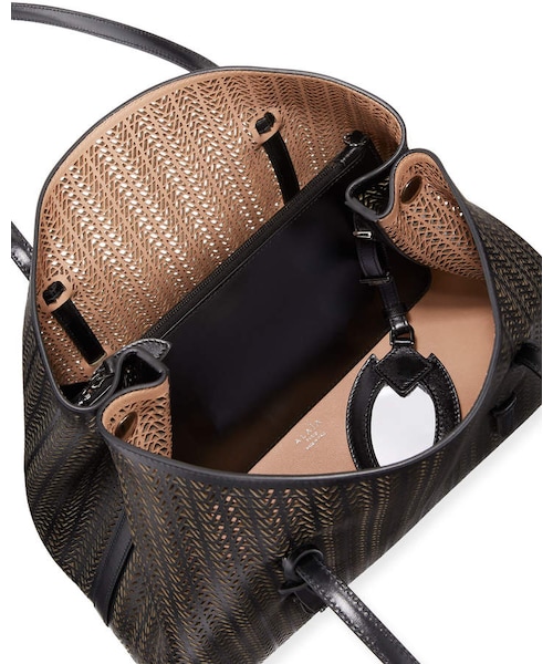 ALAIA（アライア）の「ALAIA Mina Medium Laser-Cut Tote Bag