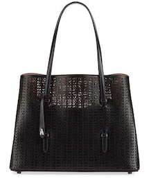 ALAIA Le Mina トートバッグ Le Mina 44 Vienne leather tote bag in black - Alaia | Mytheresa