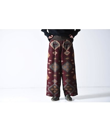 YANTOR | YANTOR Geometric Jacquard Wool Wide Pants(その他パンツ)