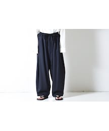 my beautiful landlet | My Beautiful Landlet ツイルウールコクーン紐ビッグパンツ(その他パンツ)