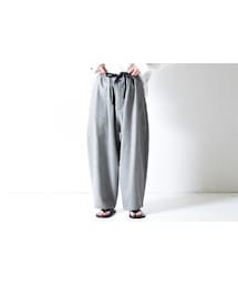 my beautiful landlet | My Beautiful Landlet　ウールフラノコクーン紐ビッグパンツ(その他パンツ)