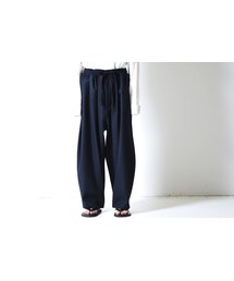 my beautiful landlet | My Beautiful Landlet　ウールフラノコクーン紐ビッグパンツ(その他パンツ)
