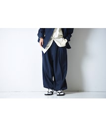 ESSAY | ESSAY WIDE BALLOON SLACKS blue(スラックス)
