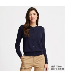 UNIQLO | UVカットスーピマコットンクルーネックカーディガン（長袖）(カーディガン/ボレロ)