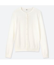 UNIQLO | UVカットスーピマコットンクルーネックカーディガン（長袖）(カーディガン/ボレロ)