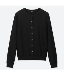 UNIQLO | UVカットスーピマコットンクルーネックカーディガン（長袖）(カーディガン/ボレロ)
