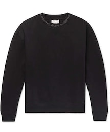Acne Studios | Acne Studios Flogho Logo-Print Fleece-Back Cotton-Jersey Sweatshirt(スウェット)