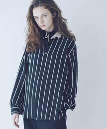 CULLNI 19ss ストライプクレリックシャツ CULLNI（クルニ）の「【3/20入荷予定】ストライプクレリックシャツ