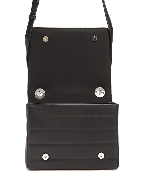FOREVER 21（フォーエバー トゥエンティーワン）の「Forever 21 Quilted Faux Leather Crossbody（ショルダーバッグ・レディース・Black/Yellow・One Size）」の5枚目の写真