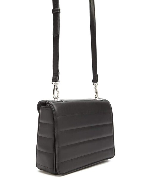 FOREVER 21（フォーエバー トゥエンティーワン）の「Forever 21 Quilted Faux Leather Crossbody（ショルダーバッグ・レディース・Black/Yellow・One Size）」の4枚目の写真
