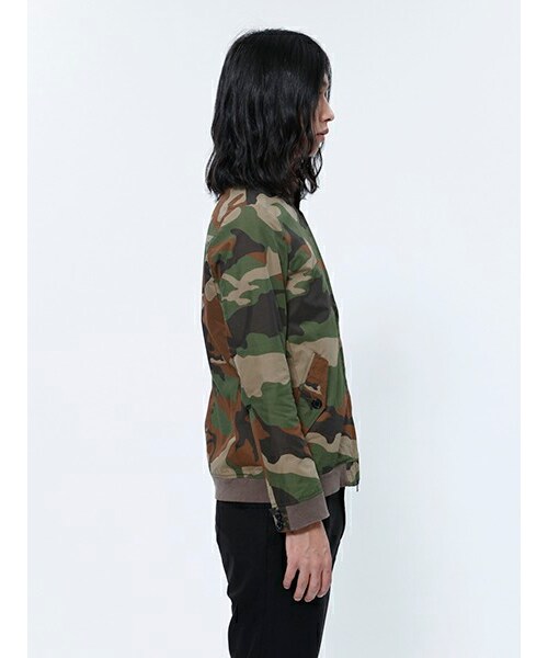 Johnbull Private labo（ジョンブルプライベートラボ）の「ジップアップブルゾン（12357）（トップス・メンズ・カモフラージュ/レッド/ネイビー・S/M/L）」の4枚目の写真