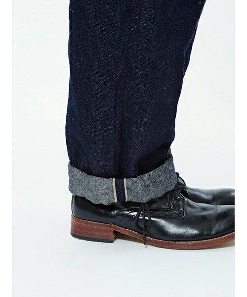 Johnbull Private labo（ジョンブルプライベートラボ）の「リネンデニムワイドジーンズ（11773）（パンツ・メンズ・インディゴブルー・S/M/L）」の7枚目の写真