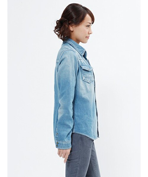 Johnbull Private labo（ジョンブルプライベートラボ）の「ウエスタンシャツ（AS749）（トップス・レディース・ブリーチ/ユーズド・S/M）」の4枚目の写真