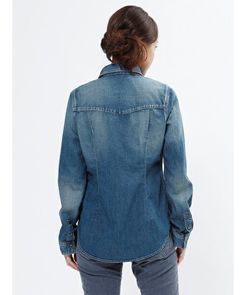 Johnbull Private labo（ジョンブルプライベートラボ）の「ウエスタンシャツ（AS749）（トップス・レディース・ブリーチ/ユーズド・S/M）」の9枚目の写真