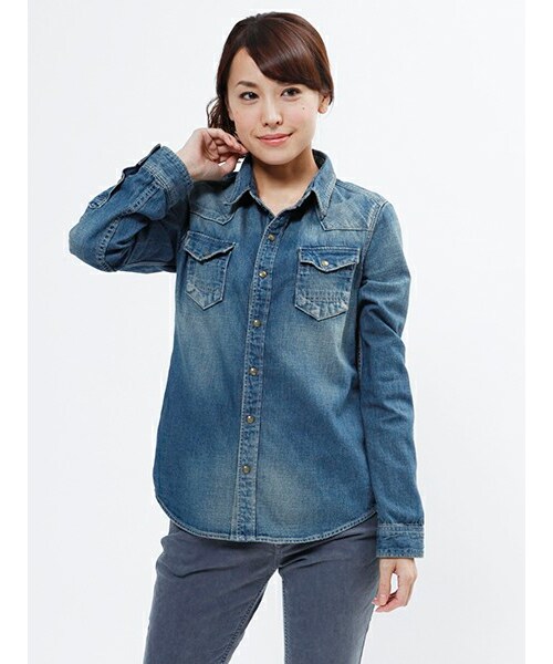 Johnbull Private labo（ジョンブルプライベートラボ）の「ウエスタンシャツ（AS749）（トップス・レディース・ブリーチ/ユーズド・S/M）」の2枚目の写真