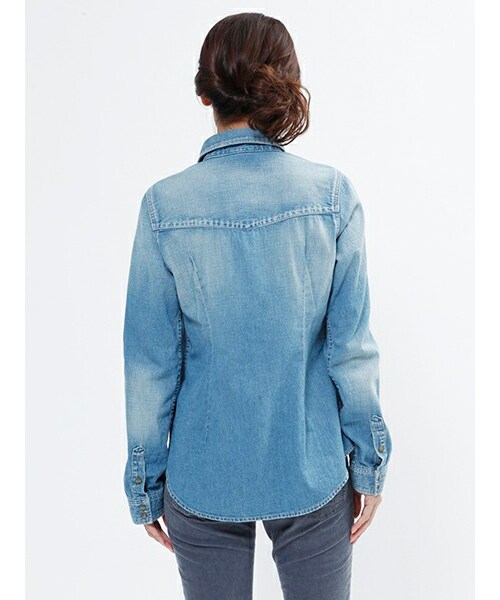 Johnbull Private labo（ジョンブルプライベートラボ）の「ウエスタンシャツ（AS749）（トップス・レディース・ブリーチ/ユーズド・S/M）」の5枚目の写真