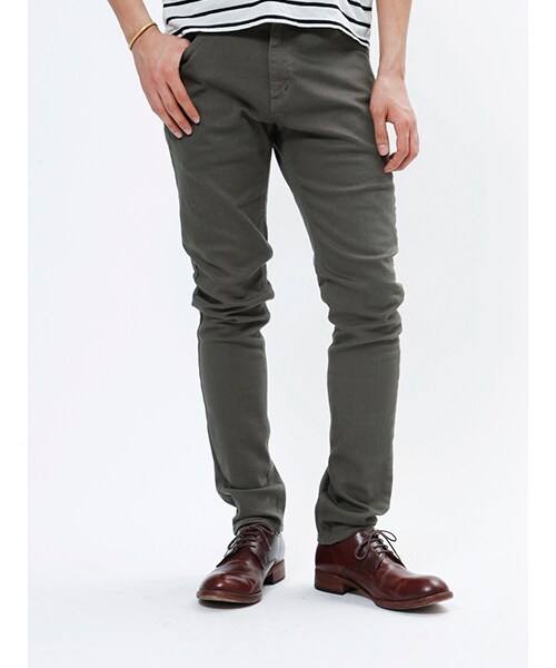 Johnbull Private labo（ジョンブルプライベートラボ）の「ダーツパンツ（11699）（パンツ・メンズ・カーキ/ブラック/ライトグレー/ロイヤル/オリーブ・S/M/L/LL）」の4枚目の写真