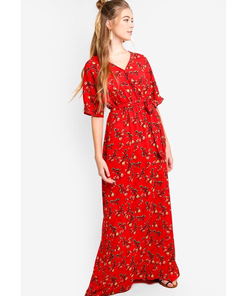 kimono sleeve maxi dress