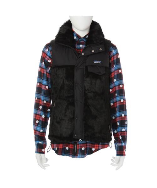 GUILD PRIME(ギルドプライム)の「【Giacometti】MENS 別注ダウンベスト(ジャケット/アウター・メンズ・ブラック・2)」の4枚目の写真