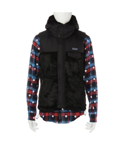 GUILD PRIME(ギルドプライム)の「【Giacometti】MENS 別注ダウンベスト(ジャケット/アウター・メンズ・ブラック・2)」の1枚目の写真