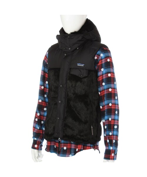 GUILD PRIME(ギルドプライム)の「【Giacometti】MENS 別注ダウンベスト(ジャケット/アウター・メンズ・ブラック・2)」の2枚目の写真