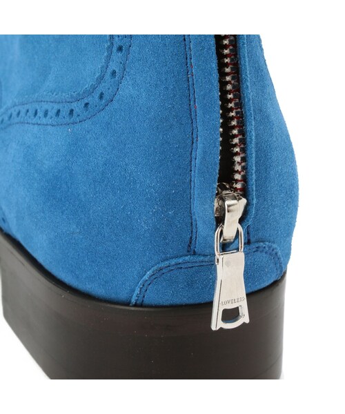 GUILD PRIME（ギルドプライム）の「【LOVELESS】MENS ネイビースウェードウィングチップブーツ（シューズ・メンズ・ブルー・25.0cm/25.5cm/26.0cm/26.5cm/27.0cm）」の4枚目の写真