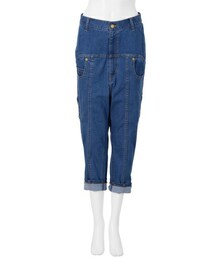 メルシーボークー　サルエルコットンパンツ　前後ろパンツ　L　ベージュ メルシーボークー サルエルパンツ S - メルカリ