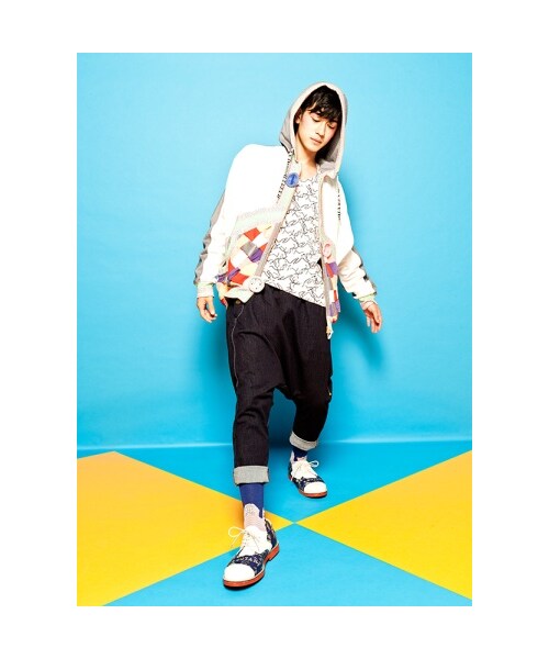 mercibeaucoup,（メルシーボークー）の「メルシーボークー、 / メンズ ドラゴンソ / ソックス（レッグウェア・メンズ・white(01)/navy(13)/wine(22)・03）」の7枚目の写真