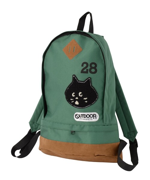 にゃー（ニャー）の「<追加予約> にゃー / にゃー×OUTDOORリュック / リュック（バッグ・レディース・green(10)/navy(13)/red(21)・-）」の6枚目の写真