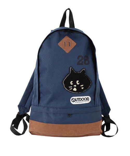 にゃー（ニャー）の「<追加予約> にゃー / にゃー×OUTDOORリュック / リュック（バッグ・レディース・green(10)/navy(13)/red(21)・-）」の2枚目の写真