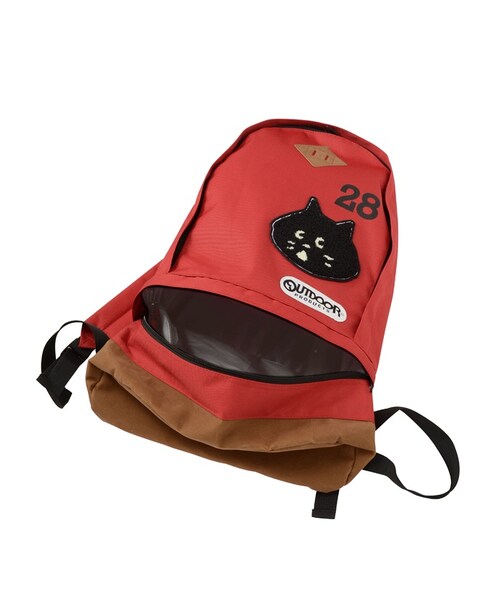 にゃー（ニャー）の「<追加予約> にゃー / にゃー×OUTDOORリュック / リュック（バッグ・レディース・green(10)/navy(13)/red(21)・-）」の7枚目の写真