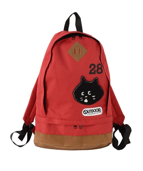 にゃー（ニャー）の「<追加予約> にゃー / にゃー×OUTDOORリュック / リュック（バッグ・レディース・green(10)/navy(13)/red(21)・-）」の3枚目の写真