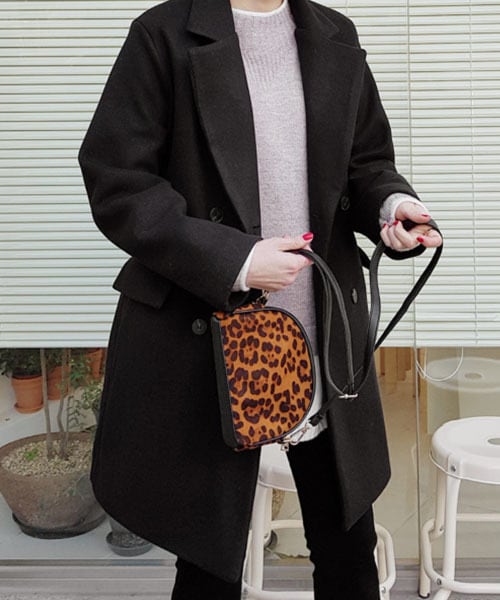 DHOLIC（ディーホリック）の「ストラップSETミディダブルコート（ダウンジャケット/コート・レディース・ピンク/ブラウン/ブラック/ホワイト・FREE）」の3枚目の写真