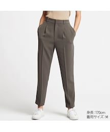 UNIQLO | ドレープテーパードアンクルパンツ(丈標準63～65cm）(その他パンツ)