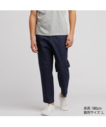 UNIQLO | EZYリラックスフィットアンクルパンツ（デニム・丈標準64～70cm）(その他パンツ)
