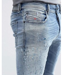 現行 DIESEL ディーゼル デニムパンツ SLEENKER W34 ボタン 現行 DIESEL ディーゼル デニムパンツ SLEENKER W34 ボタン