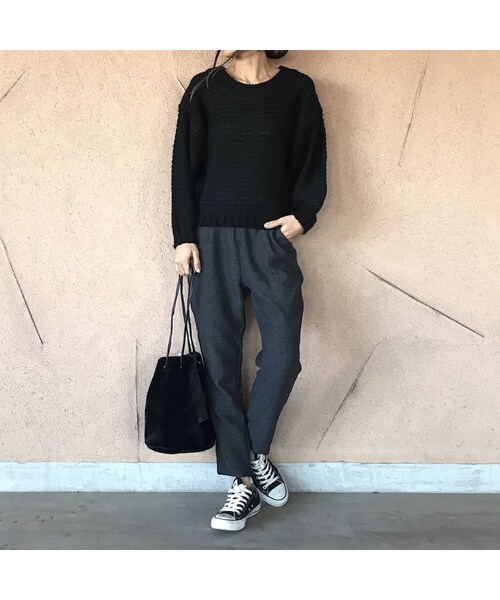 copine(コピン)の「ドロップショルダーざっくりニット(3color)(ニット/セーター・レディース・その他)」の4枚目の写真