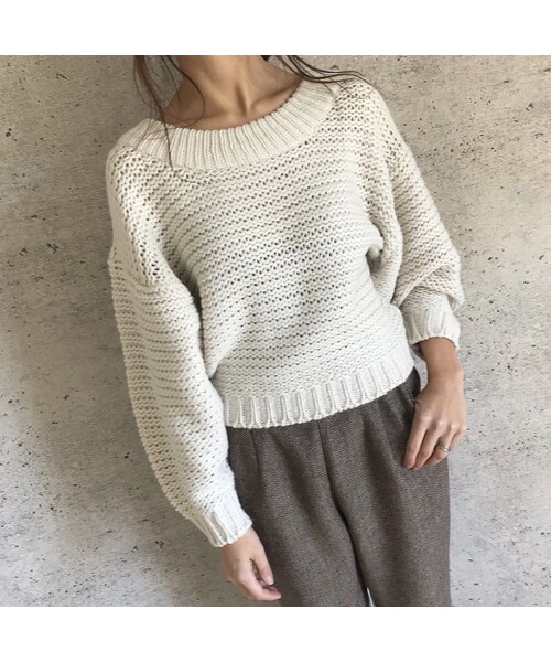 copine(コピン)の「ドロップショルダーざっくりニット(3color)(ニット/セーター・レディース・その他)」の12枚目の写真