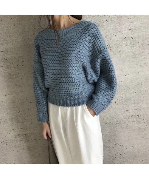 copine(コピン)の「ドロップショルダーざっくりニット(3color)(ニット/セーター・レディース・その他)」の11枚目の写真