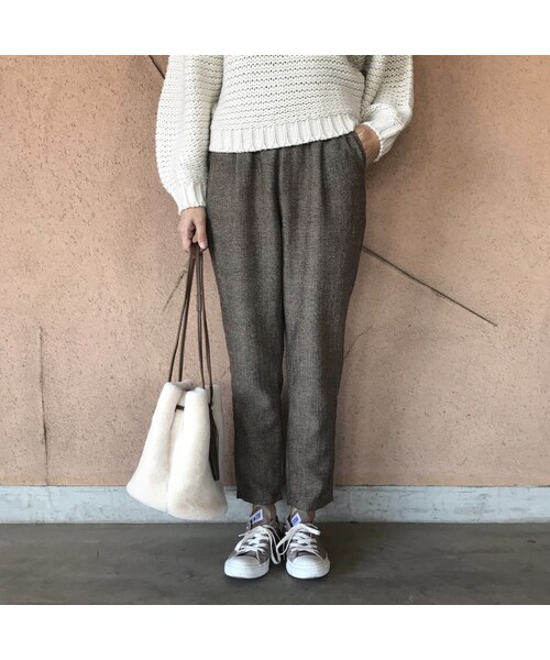 copine(コピン)の「ヘリンボーンテーパードパンツ(2color)【クリックポスト対象商品】(その他パンツ・レディース・その他)」の12枚目の写真