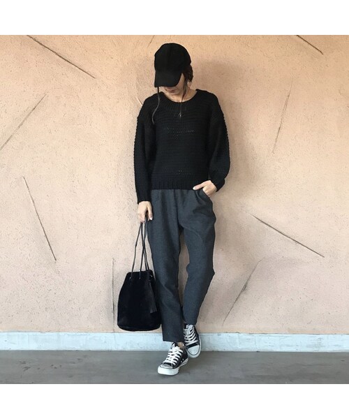 copine(コピン)の「ヘリンボーンテーパードパンツ(2color)【クリックポスト対象商品】(その他パンツ・レディース・その他)」の9枚目の写真