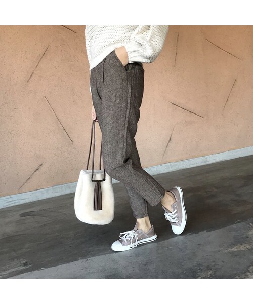 copine(コピン)の「ヘリンボーンテーパードパンツ(2color)【クリックポスト対象商品】(その他パンツ・レディース・その他)」の13枚目の写真