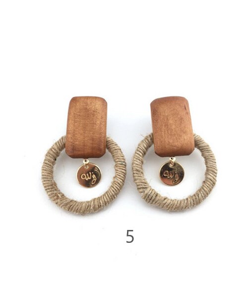 copine(コピン)の「ウッドデザインピアス(6デザイン)【クリックポスト対象商品】(ピアス(両耳用)・レディース・その他)」の5枚目の写真