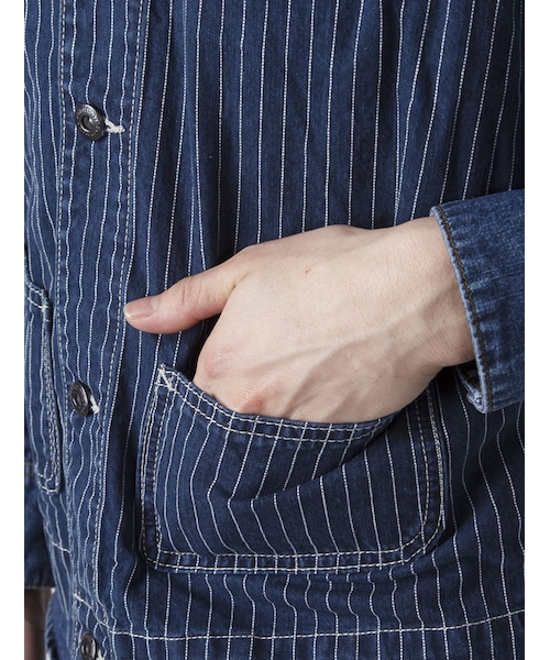 schott ウォバッシュ ベスト ワークベスト 紺白 L Schott ヒッコリー ウォバッシュ ストライプ デニム ベスト M