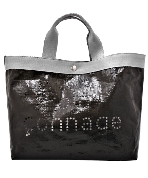 PONSEN（ポンセン）の「レッスンバッグ（ハンドバッグ・レディース・ホワイト/ブラック・W37(29)×H24×D11cm）」の2枚目の写真